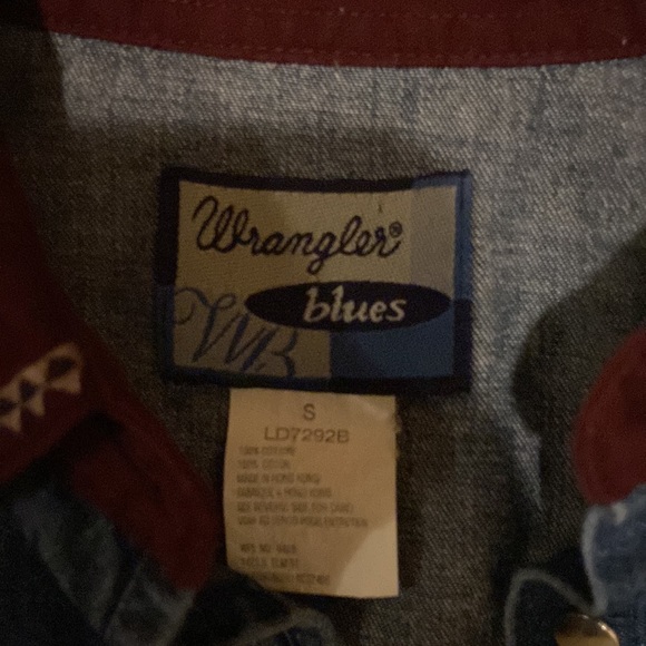 Wrangler denim pearl snap - Picture 2 of 4